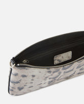 Mittelgroße Schulter-Clutch New Horizontal aus Veloursleder mit Python-Print -  | Pinko