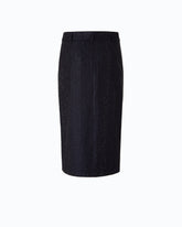 Fully rhinestoned calf-length wrap skirt -  | Pinko