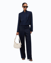 Cropped jacket with rhinestones -  | Pinko
