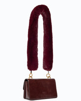 Mini Love Bag One Light crossbody bag in glossy leather with two straps - Dark Red | Pinko