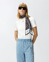 T-shirt with Love Birds logo scarf -  | Pinko