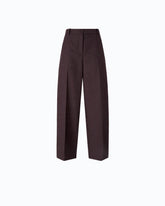 Barrel-fit trousers in slub canvas -  | Pinko