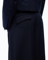 Barrel-fit trousers in wool-blend fabric -  | Pinko
