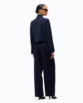Barrel-fit trousers in wool-blend fabric -  | Pinko