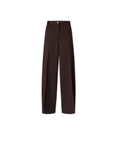 Barrel-fit trousers in wool-blend fabric -  | Pinko