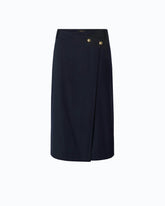 Wool-blend calf-length skirt -  | Pinko