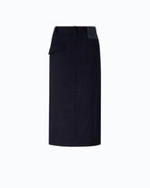 Wool-blend calf-length skirt -  | Pinko