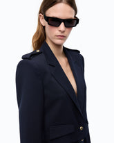 Cropped jacket with epaulettes -  | Pinko