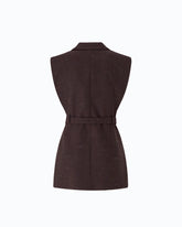 Seitlich offene Westenjacke mit Gürtel -  | Pinko