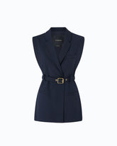 Vest with open sides and belt -  | Pinko