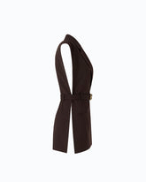 Seitlich offene Westenjacke mit Gürtel -  | Pinko