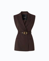 Vest with open sides and belt -  | Pinko