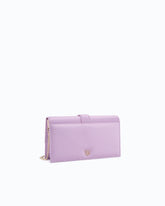 PINKO Galleria Love Bag One Flat medium hand-held clutch in leather and satin with chatons -  | Pinko