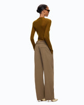 Barrel-fit trousers with belt -  | Pinko