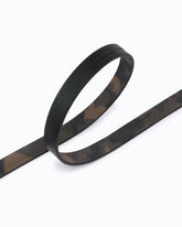 Camouflage suede belt with rhinestones, 1.7 cm - Military Green | Pinko