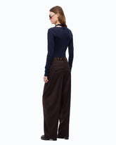 Wool sweater with lace and sash -  | Pinko