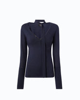 Wool sweater with lace and sash -  | Pinko