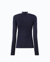Wool sweater with lace and sash -  | Pinko