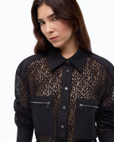 Lace shirt with pockets - Black | Pinko