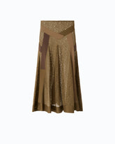 Flared lace midi skirt with inserts -  | Pinko