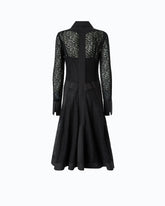 Lace midi shirt dress with inserts - Black | Pinko