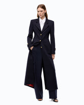 Long coat in wool-blend cloth -  | Pinko