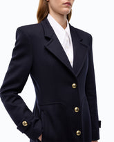 Long coat in wool-blend cloth -  | Pinko