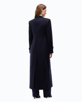 Long coat in wool-blend cloth -  | Pinko