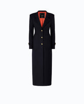 Long coat in wool-blend cloth -  | Pinko