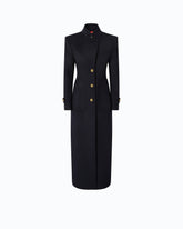 Long coat in wool-blend cloth -  | Pinko