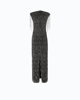 Long dress with crystals and sequins - Black | Pinko