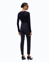 Skinny-fit trousers in two-way stretch fabric -  | Pinko