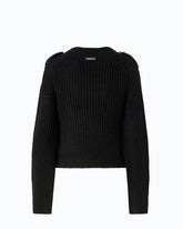 Ribbed sweater with small pocket -  | Pinko