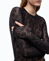 Floral stretch lace sweater -  | Pinko