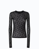 Floral stretch lace sweater -  | Pinko