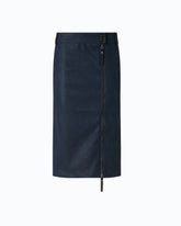 Nubuck leather-effect pencil skirt -  | Pinko