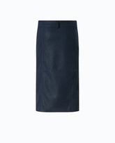 Nubuck leather-effect pencil skirt -  | Pinko
