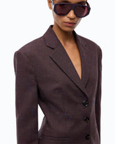Slim-fit jacket in slub canvas -  | Pinko