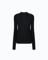 Lightweight ribbed sweater - Black | Pinko