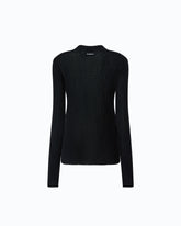 Lightweight ribbed sweater - Black | Pinko