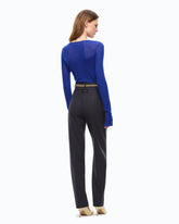 Ribbed cardigan with buttons -  | Pinko