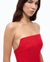 Long jumpsuit with bodice - Red | Pinko