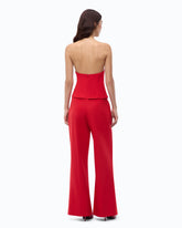 Long jumpsuit with bodice - Red | Pinko