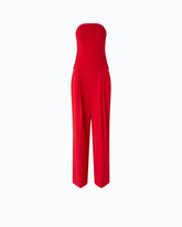 Long jumpsuit with bodice - Red | Pinko