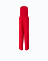 Long jumpsuit with bodice - Red | Pinko