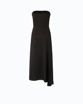 Sleeveless satin midi dress -  | Pinko