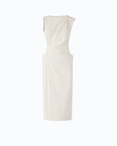 Midi sheath dress with jewel detail - White | Pinko