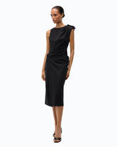 Midi sheath dress with jewel detail -  | Pinko