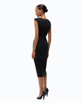 Midi sheath dress with jewel detail -  | Pinko