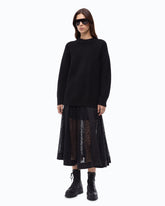 Ribbed wool sweater - Black | Pinko